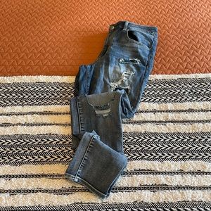 American eagle distressed hi-rise jeggings sz.12
